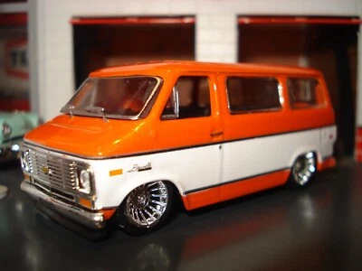 1975 75 CHEVROLET BEAUVILLE PASSENGER WINDOW VAN LIMITED CUSTOM LOWERED 1/64 M2 - Image 1 of 4