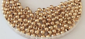 50 x Rose Gold Coloured Round Smooth Spacer Beads - Size 4mm. - Picture 1 of 3
