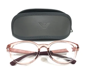 Emporio Armani Kids Eyeglasses Frames EA3205F 5544 Transparent Pink 46-18-125 - Picture 1 of 14
