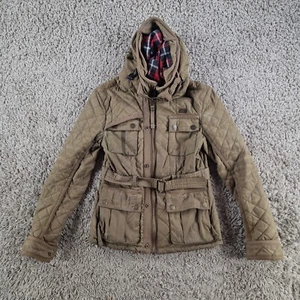 Superdry Jacke Herren Medium Wax Motorrad Braun Gesteppt Black Hawk - Bild 1 von 12