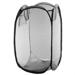 Laundry Basket Large Up Foldable Washing Clothes Bag Storage Bin Mesh Hamper - Picture 1 of 9