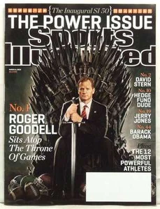 SPORTS ILLUSTRATED MAGAZINE ROGER GOODELL THRONE OF GAMES NFL FOOTBALL VERY RARE - Picture 1 of 1