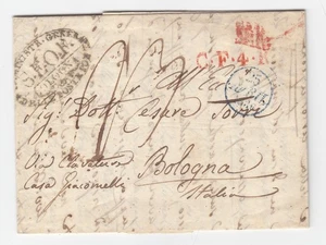 KK590-DOPO I MOTI DEL 1831-LETTERA DA PARIGI A BOLOGNA DELL'AVV. PATUZZI - Picture 1 of 3