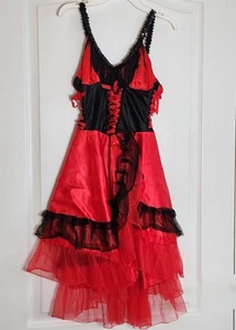 Leg Avenue Girls Small Medium Costume Lace Up Bodice Sequins Shoulder Straps - Picture 1 of 12
