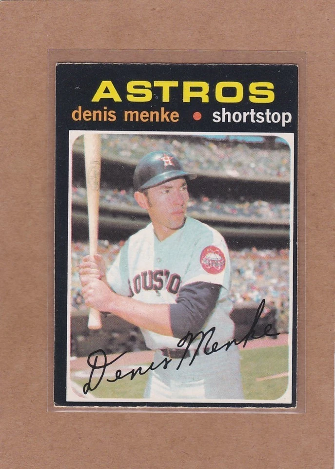 1971 O PEE CHEE BASEBALL DENIS MENKE #130 ASTROS EX+ *A41334 - Image 1 of 1