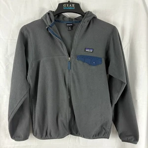 Patagonia Jacke Micro D Snap-T Full Zip Youth Größe XL 14 blau grau - Bild 1 von 6
