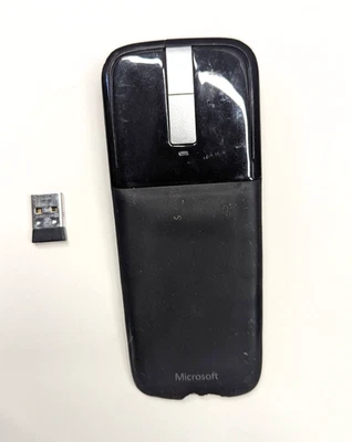 Microsoft Arc Touch Wireless Bluetrack Mouse 1428- Black - Read - Image 1 of 4