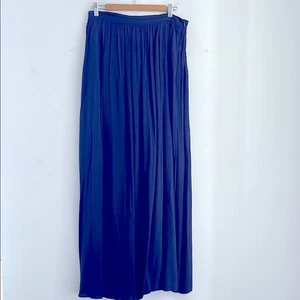 ANTHRO Comme Toi cintura fruncida longitud completa cintura alta maxi falda talla L - Imagen 1 de 7