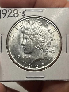 1928-S Peace Dollar, Nice Lustrous Looks BU++ Better Date! Good Eye Appeal*** - Picture 1 of 11