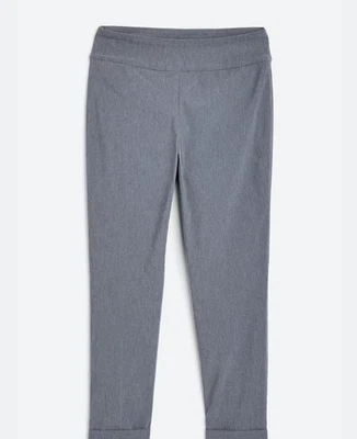 Nuevo con etiquetas Pantalón recto Stitchfix Tribal Fia tiro alto con puños en gris oscuro talla 6 Foto 1 de 4