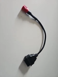 16 Pin OBD2 to EURO5 6 Pin Motorcycle Scooter Adapter Cable GUZZI VESPA - Picture 1 of 4