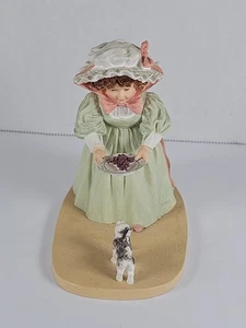 Kitty's Lunch Figur von Maud Humphrey Bogart H1355 Mädchen füttert kleine Katze - Bild 1 von 4