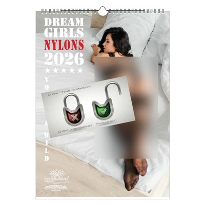 SEELENZAUBER GMBH Sexy Dreamgirls Nylons Heels Legs Beine Füße DIN A3 Kalender für 2026 Girls Erot