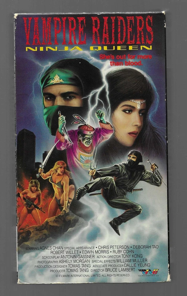 Vampire Raiders: Ninja Queen (VHS 1989) Trans World. Godfrey Ho. Rarity: C6 - Image 1 of 4