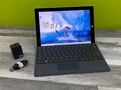 Microsoft Surface Pro 3 1645 Intel Atom X7 Z8700 4GB Ram 128GB SSD Windows 10 - Image 1 of 4