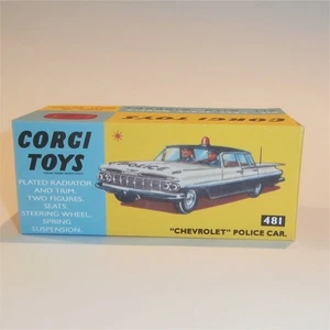 Corgi Toys  481 Chevrolet Impala Police Car Repro Box - Picture 1 of 4