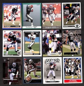 Lot of 50 Different Tim Brown Cards 1990-2004 Oakland Raiders - Bild 1 von 5