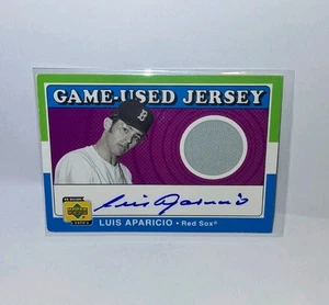 2001 UD Decades Luis Aparicio - Dual Patch - #SJ-LA On-Card AUTO - HOF GU JERSEY - Bild 1 von 3
