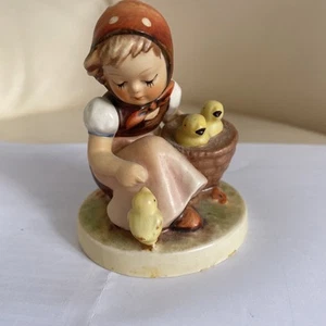 Hummel Figurine #57/0 Chick Girl with Baby Chicks Vintage, 3x3.5 Inches - Picture 1 of 6