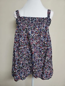 Camicetta donna LANE BRYANT top senza maniche collo quadrato stampa floreale.Taglia 14/16 - Foto 1 di 13