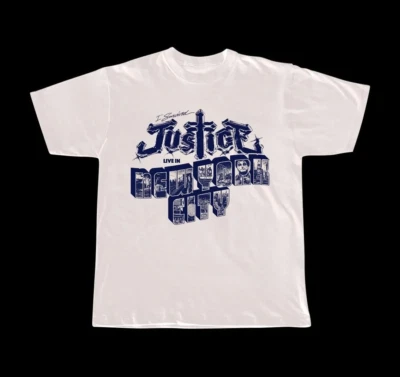 Camisa Justice Band Live In New York City Blanca Unisex S-5XL ND802 Foto 1 de 3