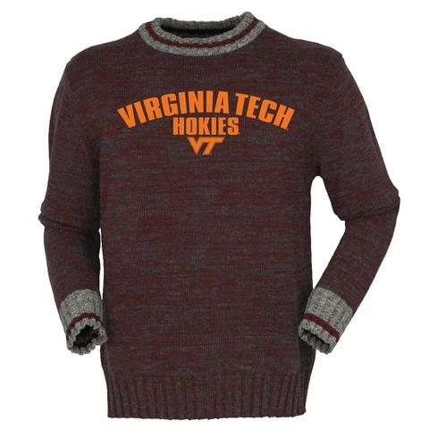 NCAA Virginia Tech Hokies Mens Work Sock Crewwork Sock Crew, Burgundy Mix, Large Cover