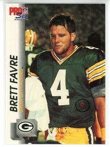 1992 Pro Set #505 Brett Favre (Packers) (Bullseye on Front) - Picture 1 of 2