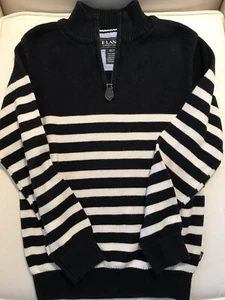 Boys Sweater Kids E-Land 1/4 Zip Pullover Knitted Collared Pullover Size 6X/7  - Picture 1 of 7