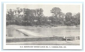U.S. Kentucky River Lock No. 1 Carrolton Kentucky KY Postkarte Jim Fothergill D3  - Bild 1 von 2