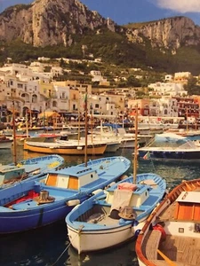 Ceaco Jigsaw Puzzle 300 Pc Boats Naples Capri Italy Marina Fast Ship! New Sealed - Picture 1 of 11