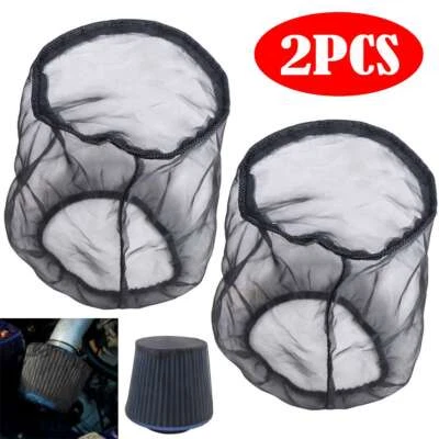 6" Universal Water Guard Cold Air Intake Pre-Filter Cone Filter Sock Cover 2PCS - Image 1 of 4