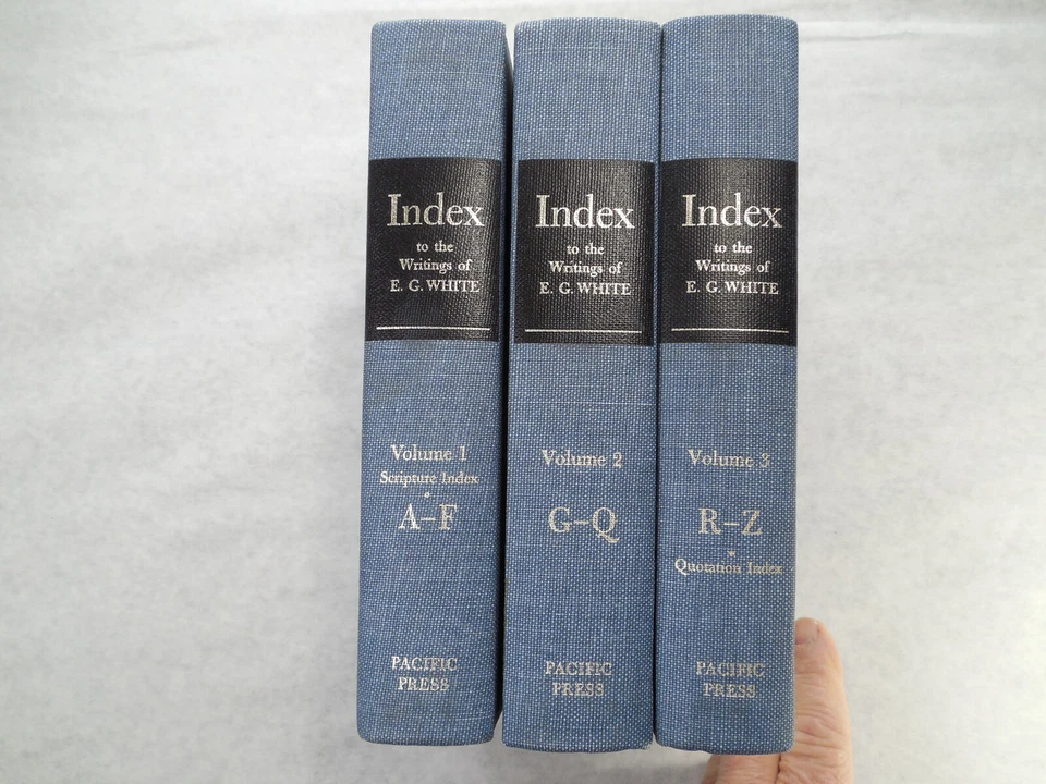 Comprehensive Index to the Writings of Ellen G. White in 3 Volumes, 1962, L.NEW Foto 1 de 4