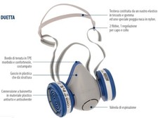 M/SEMI FACCIALE DUETTA (FILTRI P3 INCLUSI) R/SPASCIANI ITALIA USO PROFESSIONALE