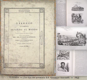 Viaggio Al Mondo Dumont d'Urville 1844 ~ Grabados ~ Islas VITI FIJI ~ Melanesia - Imagen 1 de 16