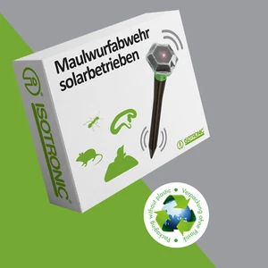 ISOTRONIC Maulwurfschreck Vertreiber Abwehr Falle Wühlmaus Maus Tier Ameisen - Bild 1 von 7
