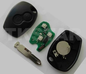 2-Tasten Telecomando Radio Chiave 434Mhz+ID46 Transponder Adatta Per Renault - Foto 1 di 2