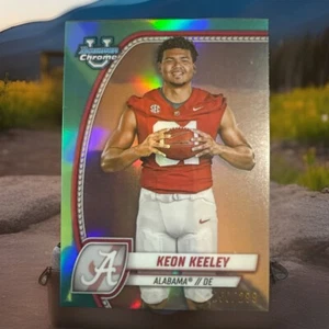 🔥KEON KEELEY🔥2024 Bowman University U GREEN Refractor250/299 #113 ALABAMA - Picture 1 of 3