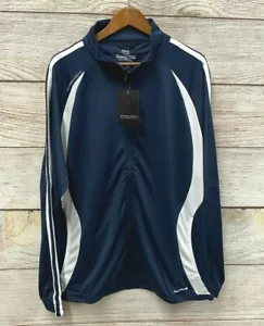 Stormtech Track Jacket Mens Size XL Navy & White Dry Tech Track Jacket New - Picture 1 of 4