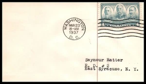 USA FDC - 1937 - Navy Series Dewey, Schley & Sampson, Scott, # 793 - Picture 1 of 1