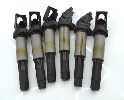 2003-2006 BMW 325i E46 Set 6 ignition coils 0221504100 Bosch 325i M54 330i 325xi - Image 1 of 2