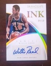 WILLIS REED IMMACULATE COLLECTION SIGNED Auto #ed 4/10 