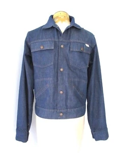 Vtg 70s JCPenney blue Super Denim trucker jean jacket pockets Boys M (Mens XS) - Picture 1 of 6
