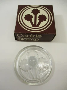 Sello de galletas VIENA GLASS de colección flores transparentes tréboles en caja marrón Taiwán - Imagen 1 de 13