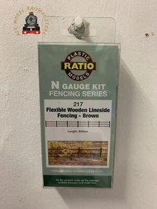 Ratio 217 Lineside Fencing (Brown) Length 840mm - N Gauge - Picture 1 of 1