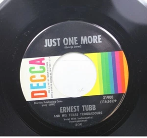 Country Nm! 45 Ernest Tubb And His Texas Troubadours - Just One More / Till My G - Picture 1 of 2