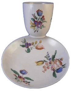 Antique 18thC Doccia Ginori Porcelain Floral Cup & Saucer Porcellana Italian #4 - Picture 1 of 9