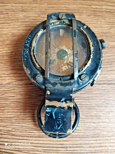 Rare vintage J.M.GLAUSER London dial operating compass year 1940 WWII. - Picture 1 of 11