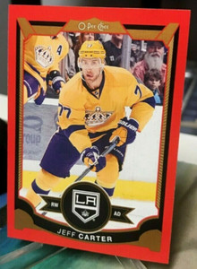 2015 OPC RED JEFF CARTER #440 UD O PEE CHEE LA KINGS RETRO JERSEY