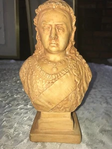 RARE Antique 1897 R&L Bust STATUE Queen VICTORIA of ENGLAND/United Kingdom 8" T - Picture 1 of 14