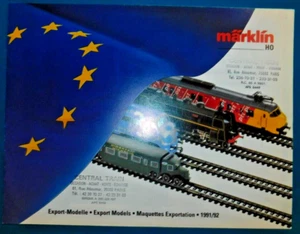 CATALOGUE MARKLIN EXPORT MODELS HO. 1991/92 F, D, ENG . 16 PAGES . LOCOMOTIVE - Picture 1 of 3